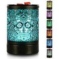 Enaroma Skull Black Electric Fragrance Wax Melts Warmer Oil Melter Scented Tart Burner For Home Decor