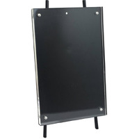 Isaac Jacobs 5X7 Black Magnetic Acrylic Metal Easel Frame (5X7 Vertical) (Black)
