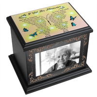 Cremation Urns For Human Ashes Adult Male Or Female, Funeral Memorial Urns For Ashes With Photo Frame, Wooden Urns Box And Casket For Men Women, Burial Urn For Adults Up To 200 Ibs