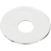 Vgeuna 12 Pieces Bent Glass Candle Bobeches, Candle Rings, Bobeches For Candlestick Holders (Round)