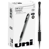 Uniball Signo Gel Grip Stick Gel Pen, 12 Black Pens, 0.7Mm Medium Point Gel Pens| Office Supplies, Ink Pens, Colored Pens, Fine Point, Smooth Writing Pens, Ballpoint Pens