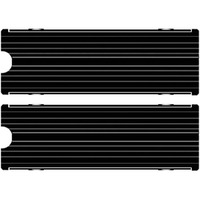 M.2 Heatsink Ssd Cooler For Ps5 Pcie Nvme Or Sata M2 2280 Ssd Cooling(Black 2 Pieces)