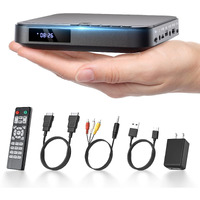 Desobry Mini Dvd Player - 1080P Hd Compact Player For Tvs With Hdmi, All Region Free, Cd/Dvd, Usb/Tf Card, Remote Control, Pal/Ntsc Support
