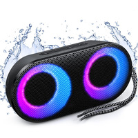 Miatone Portable Bluetooth Speakers With Lights, Bluetooth Speaker Kids, 15W, Ipx7 Waterproof, Bluetooth 5.3, 24H Playtime, Built-In Mic, Tws Portable Speaker For Gifts Teen Boys Speaker