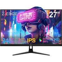 Z-Edge 27-Inch Gaming Monitor 1920X1080 Ips 240Hz Gaming Monitor 1Ms Frameless Led, Ug27Pj Amd Freesync Premium Display Port Hdmi