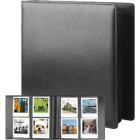 192 Pockets Photo Album For Fujifilm Instax Wide 300 Camera, Polaroid 600 I-Type Film Album, Extra Large Picture Albums For Polaroid Now Onestep2 Onestep+ Instant Camera, Pop Lab Print Camera (Black)