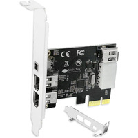 Linkstek 4-Ports 1394A Pcie Firewire 400 Expansion Card For Windows Desktop Pcs, 3X 6Pin And 1X 4Pin 1394A 400Mbps Ports, With 4Pin-6Pin 1394A Cables And Low Profile Bracket (Pcie-1394A)