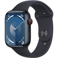 Apple Watch Series 9 45Mm (Gps + Cellular) Aluminum Black With Medium/Large Black Sport Band