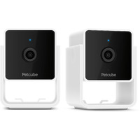 Petcube Cam Indoor Home Security Camera With 1080P Hd Video, Two-Way Audio, Motion Detection, And Phone App, Night Vision Wi-Fi Camera For Apartment Security, Video Baby Monitor, Pet Camera (2Pack)