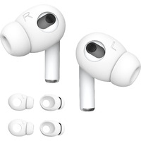 Damonlight 2 Pairs Airpods 3 Ear Tips Grip Silicone Earbuds Cover [Added Storage Pouch][Us Patent Registered] Compatible With Apple Airpods 3Rd Generation (White)