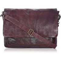 Lightweight Leather Bags For Office And College | For Men | Multiple Compartments | Multipurpose Brown Messenger Bags