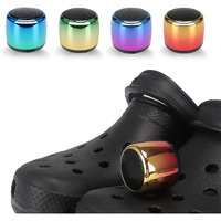 Uueenn Croc Speaker, Mini Speaker For Croc, Halloween Mini Speaker, Bluetooth Croc Charm, Red-Yellow Fade