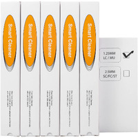 Fyboptwu - 5 Pcs Fiber Optic Cleaner Fiber Optic Tools Cleaing Pen For Lc/Mu 1.25Mm Connector Over 800 Cleans Fiber End Face Cleans & Optical Connector Cleans