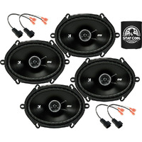 Kicker Speakers 6X8 Inch For Ford F-150 1999-2014 Upgrade Kit - 4 Pack Of Ds Series With Harness, Coaxial Car Audio Front And Rear Door Speaker Dsc680, 43Dsc6804