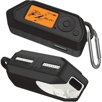 Silicone Case For Flipper Zero, Soft Protective Case For Flipper Zero Device, Anti-Scratch Protective Cover For Flipper Zero Wifi With Carabiner (Black)