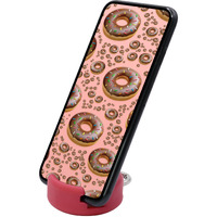 Godonut - Phone Stand Mini - Portable Keychain Cell Phone Holder - Desk Accessory - Perfect For Travel, Office, Nightstand - Compatible With Ipad Mini, Iphone & Most Smartphones - Red