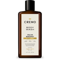 Cremo Rich-Lathering Italian Bergamot Body Wash For Men, Notes Of Italian Bergamot, Neroli Blossom, And Fresh Vetiver, 16 Fl Oz