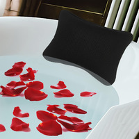 Bathtub Bath Pillow - Spa Pillow With Headrest Cushion - Hot Tub Pillow - Neck And Head Rest Support For Bath Or Shower - Bath Stuff Accessories(New Black)