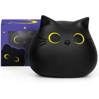 Jizwpoom Piggy Bank, Coin Piggy Bank Black Cat Money Saving Box Gifts For Kids, Black Cat Bank Coin Box Cat Coin Bank Piggy Bank Toy For Adults Boys Girls Birthday 7 X 6 Inches