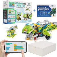 Makerzoid Coding Robot Toy For Kids 6-14, 100+ In 1 App Control Robot Building Toys, Programmable Scratch Coding Kit With 23 Video Courses,Birthday For Boys Girls(370 Blocks)