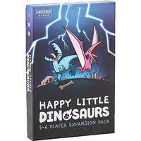 Unstable Games - Happy Little Dinosaurs: 5-6 Player Expansion Pack - Cute Card Game For Kids, Teens, & Adults - Dodge Lifes Disasters! - 5-6 Players Ages 8+ - Great For Game Night