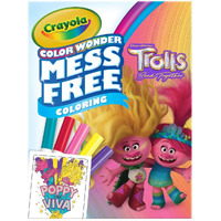 Crayola Trolls 3, Color Wonder Mess Free Coloring Pages & Markers, Gift For Kids, Age 3, 4, 5, 6