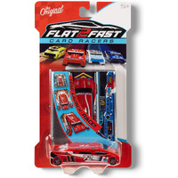 Flat 2 Fast Red 72 Card Racer | Load, Launch, Race - Pocket-Sized Racecar Toy Ages 5 And Up (Sold Each)