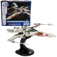 4D Build Star Wars T-65 X-Wing Starfighter 3D Model Kit, Star Wars Gifts, Star Wars Toys For Star Wars Fans & Collectors, Adults & Teens 12+