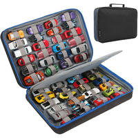 Kislane Carrying Case For 48 Toy Cars, Kids Toy Cars Storage Case Hold 48 Toy Cars(Bag Only (Black)