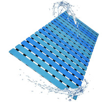 Luxuryou Non Slip Bathtub Mat | Double-Layered Shower Floor Mat With Suction Cups | Ez-Dry Construction | Non-Toxic, Bpa, Latex, Phthalate, Pvc Free (Wave)