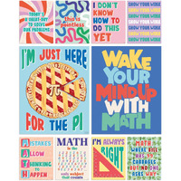 S&O Math Posters For Elementary School - Math Classroom Decor - Classroom Posters For Math - Math Posters For Middle School - High School Classroom Decor - Inspirational Posters For Classroom - 10Pc