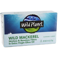 Wild Planet, Mackerel Wild Fillets Olive Oil, 4.4 Ounce