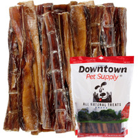 Downtown Pet Supply Bully Sticks For Dogs (6", 15-Pack Regular) Rawhide Free Dog Chews Long Lasting Non-Splintering Pizzle Sticks - Usa Sourced Low Odor Bully Sticks For Small - Medium Dogs