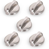 5 Pack Wb03T10284 Ge Appliance Knob Burner Control Knobs 191D5100 Ge Knob Ge Replacement Stove Knobs Infinite Ge Electric Range/Stove/Oven Replaces 1373043 Ap4346312 Ah2321076 Eap2321076 Ps2321076