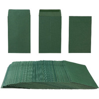 200 Pack Small Coin Envelopes Kraft Paper Seed Envelopes Mini Parts Small Items Stamps Storage Packets Envelopes Self-Adhesive For Garden, Office Or Wedding Gift, (2 1/4 X 3 1/2 Inch, Green)