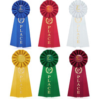 Award Ribbon Set Victory Rosette First Place Ribbon 1St, 2Nd, 3Rd, 4Th, 5Th, 6Th Place Award Contest Ribbon Multicolored Award Ribbon Winner For Competition, Sports Event, School, Contests, 6 Pack
