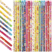 200 Pcs Happy Birthday Pencils Colorful Printed Birthday Pencils 7.5 Inch With Top Erasers Classroom Birthday Woodcase Lead Pencils For Teacher Student Reward Birthday Party Kids Gifts Supplies