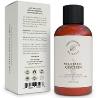 100% Pure Glycerin, Vegetable Glycerine, Vegetable Glycerine Food Grade, Glycerin Liquid, Made From Organic Flax Seeds, Glycerin For Skin, Face, Hands, Hair, Soaps, Body Washes, Shampoo, 4Oz