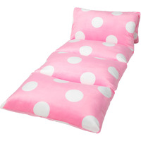 Butterfly Craze Floor Pillow Case, Mattress Bed Lounger Cover, Polka Pink, Queen Size - Cozy Seating Solution For Kids & Adults, Recliner Cushion, Perfect For Reading, Tv Time (Pillow Not Included)