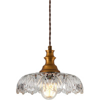 Vintage Glass Pendant Light Fixtures/Chandelier/Antique Hanging Lights Brass/Gold Finish,Farmhouse Modern Ceiling Kitchen Pendant Lighting Over Island/Sink/Table For Bedroom/Dining Room/Bathroom Deco