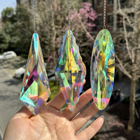 3Pcs 5" Large Crystal Sun Catcher Prisms, Hanging Suncatchers With Glass Prism, Rainbow Maker For Room, Windows,Garden,Fantasy Aesthetic Home Decor. (Ygbs02)