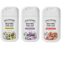 Poo-Pourri Before-You-Go Toilet Spray, Variety Pack 3 Count- 1 Fl Oz Each Pocket Travel Size - Original Citrus, Lavender Vanilla, And Tropical Hibiscus