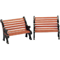 Table Accents Lemax Set Of Two Park Benches