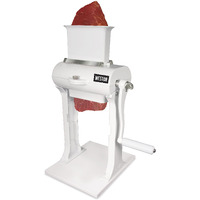 Weston Meat Tenderizer Tool & Heavy Duty Cuber, Quick And Easy Manual Operation For Cuts Up To 4.5 Wide X .75 Thick, Durable Aluminum Construction, Stainless Steel Blades, White (07-3101-W-A)