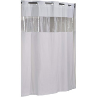 Hookless Vision Vinyle Shower Curtain - White
