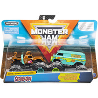 Monster Jam, Official Scooby Doo Vs. Mysterty Machine Die-Cast Monster Trucks, 1:64 Scale, 2 Pack