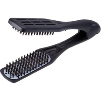 Denman D79 Thermoceramic Hair Straightening Brush - With Boar Bristles - For Wide, Wavy, Curly, Coily Hair - Black