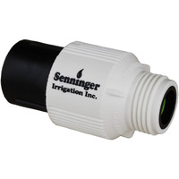 Senninger Pressure Regulator 25 Psi 3/4" Hose Thread Drip Irrigation Pressure Reducer Low Flow Valve - Landscape Grade High Performance White