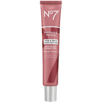 No7 Restore & Renew Multi-Action Face & Neck Serum - Anti Aging Serum For Deep Wrinkle Repair - Collagen Infused Face Serum With A Hydrating Blend Of Hibiscus Peptides & Hyaluronic Acid (1.69 Fl Oz)