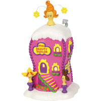 Department 56 Dr. Seuss Grinch Village La Boutique Beauty Parlor Lit Building, 6.75 Inch, Multicolor
